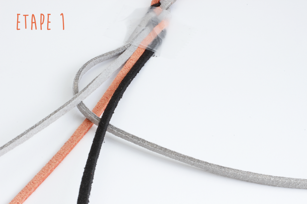Tutoriel ceinture en fil cordon suédine